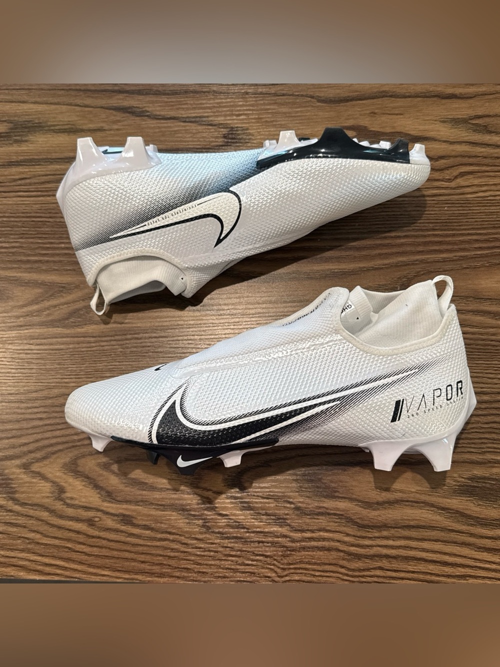 Size 14 Nike Vapor 360 Edge Pro Football Cleats White Black AO8277-100